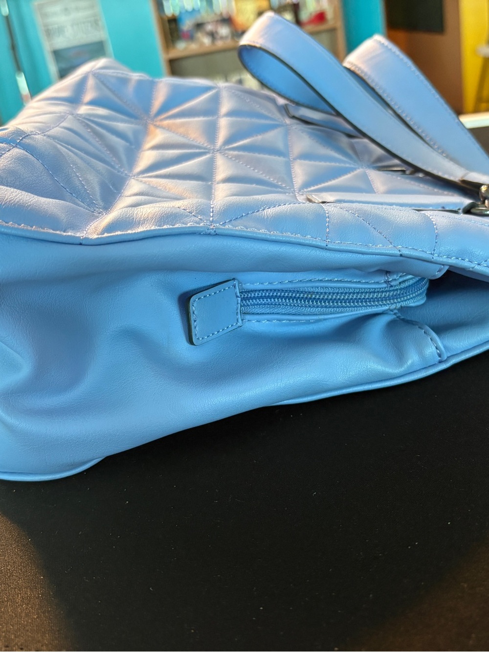 Vera Wang Powder Blue Shoulder Bag - Picture 10 of 10